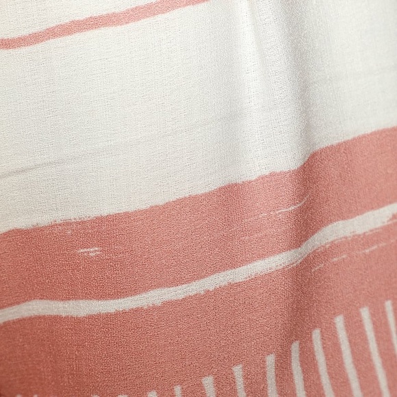 Lulu’s Delphi Pink/White Striped Tie-Front Strapless Romper - Picture 4 of 7